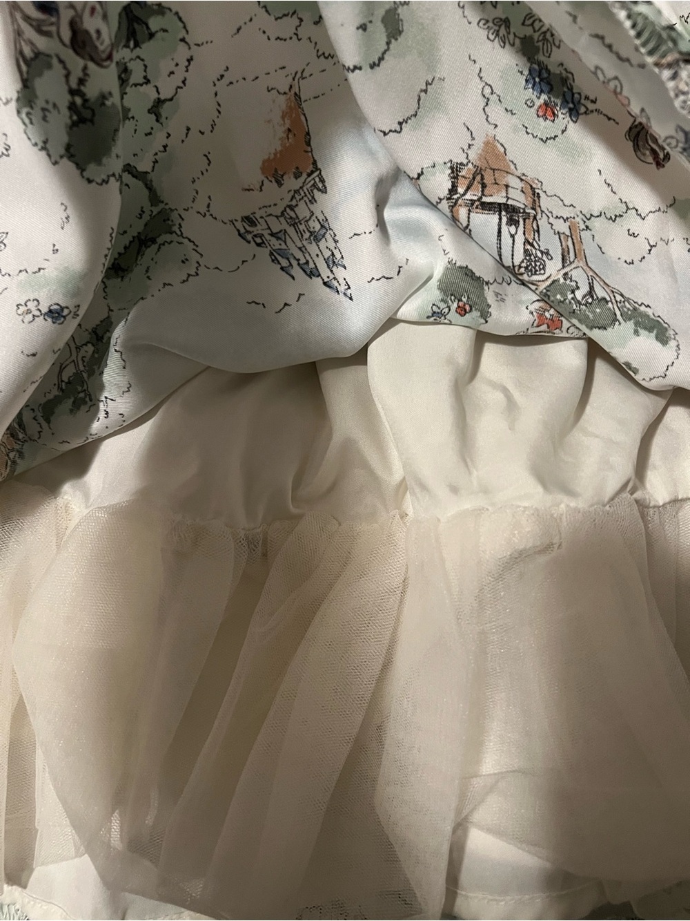 Janie and Jack White Fairytale Print Ruffle Dress - Picture 3 of 4